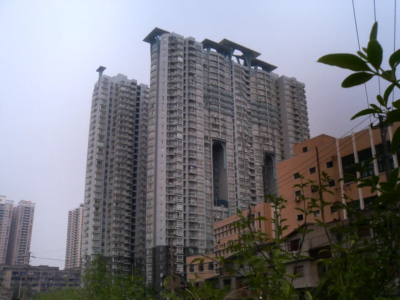 上海は新しい高層マンションがたくさん出来ていました