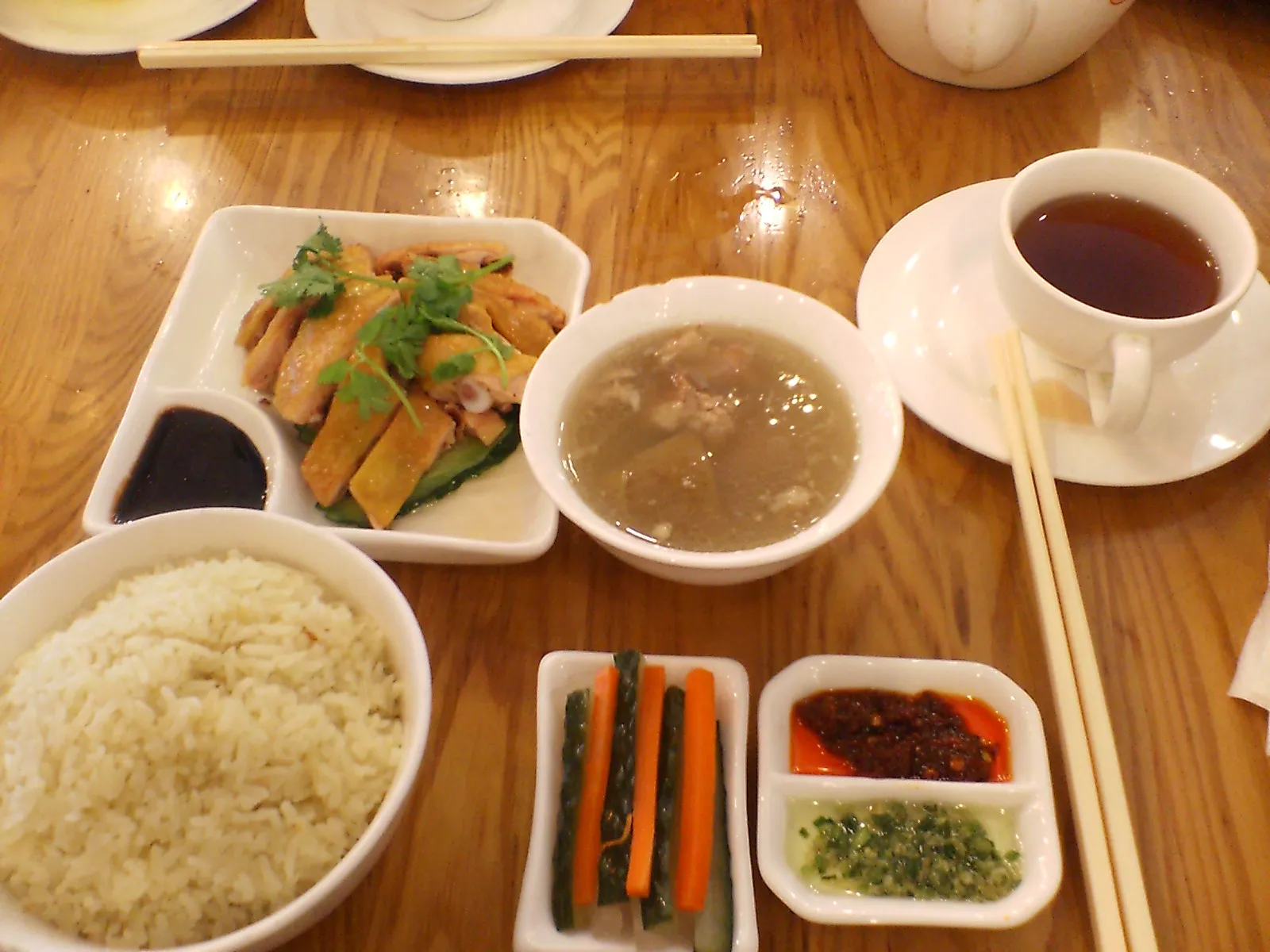 第一八百伴で食べた料理。上海料理というか創作料理
