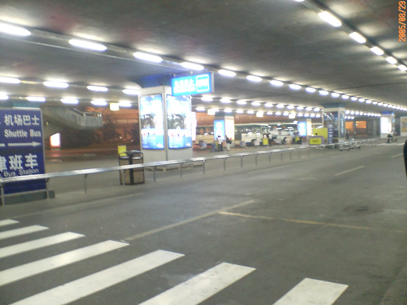 北京国際空港のバス乗り場