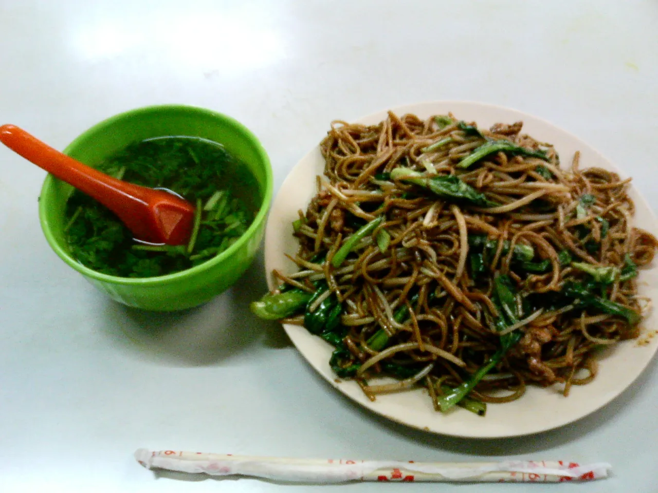細麺の料理