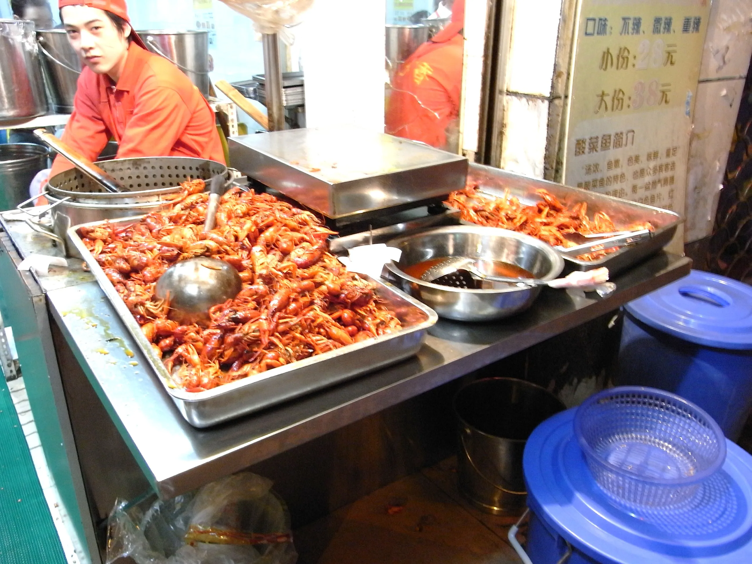 量り売りされている食材の入り口