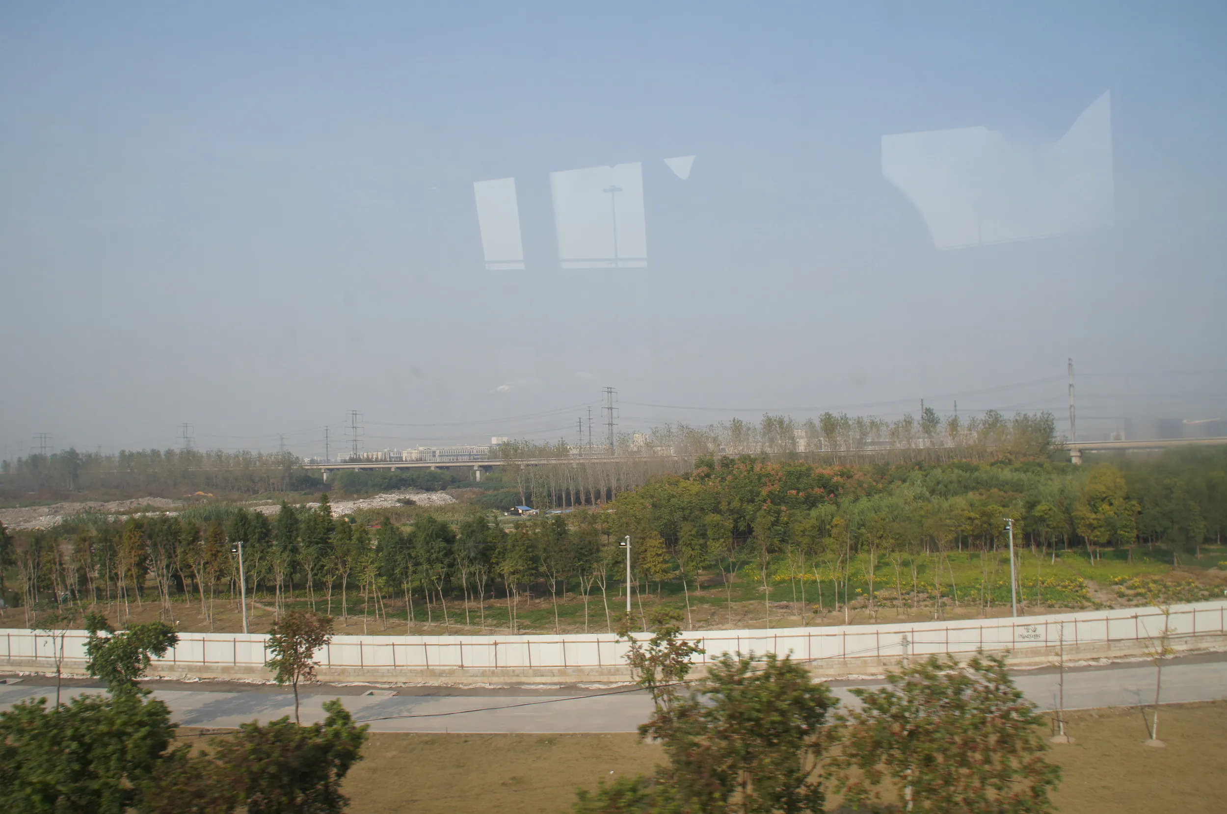 空港～上海駅間 車窓風景