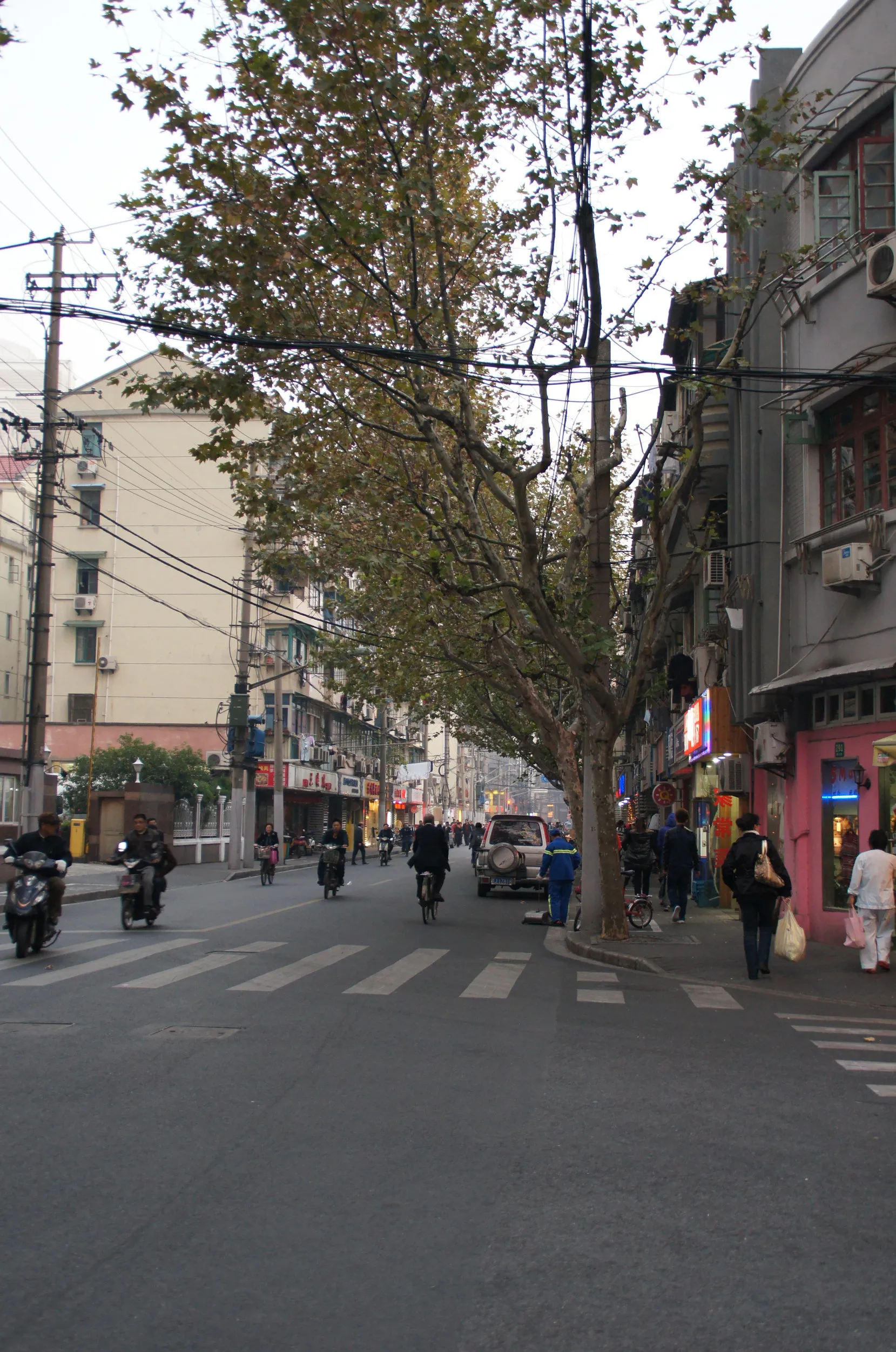 黄河路の風景