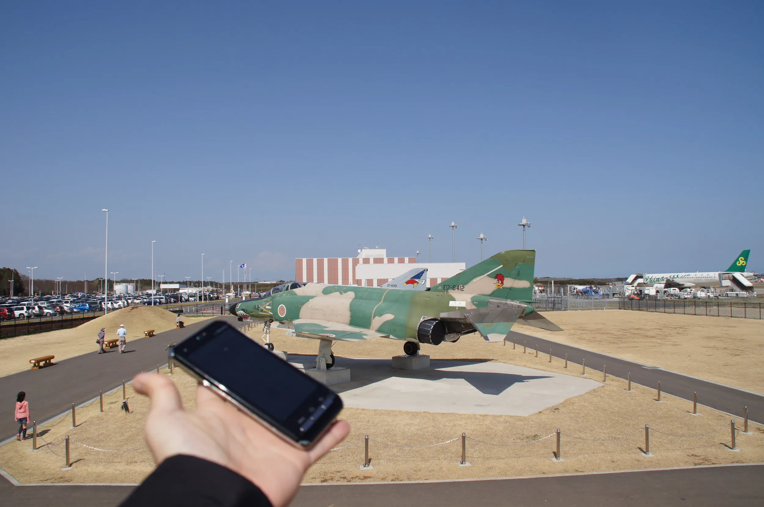茨城空港とRF-4EJ