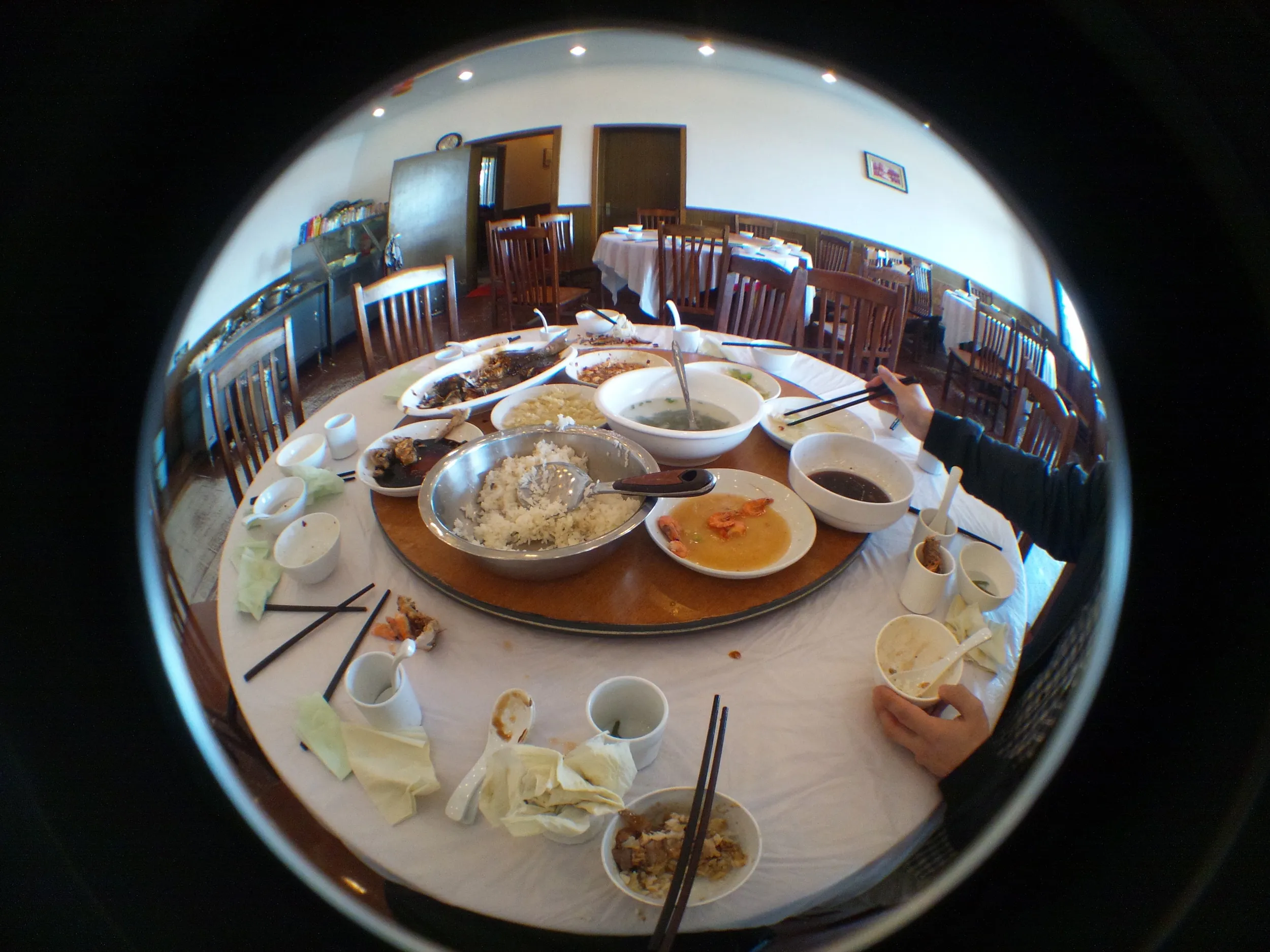 望江楼での昼食
