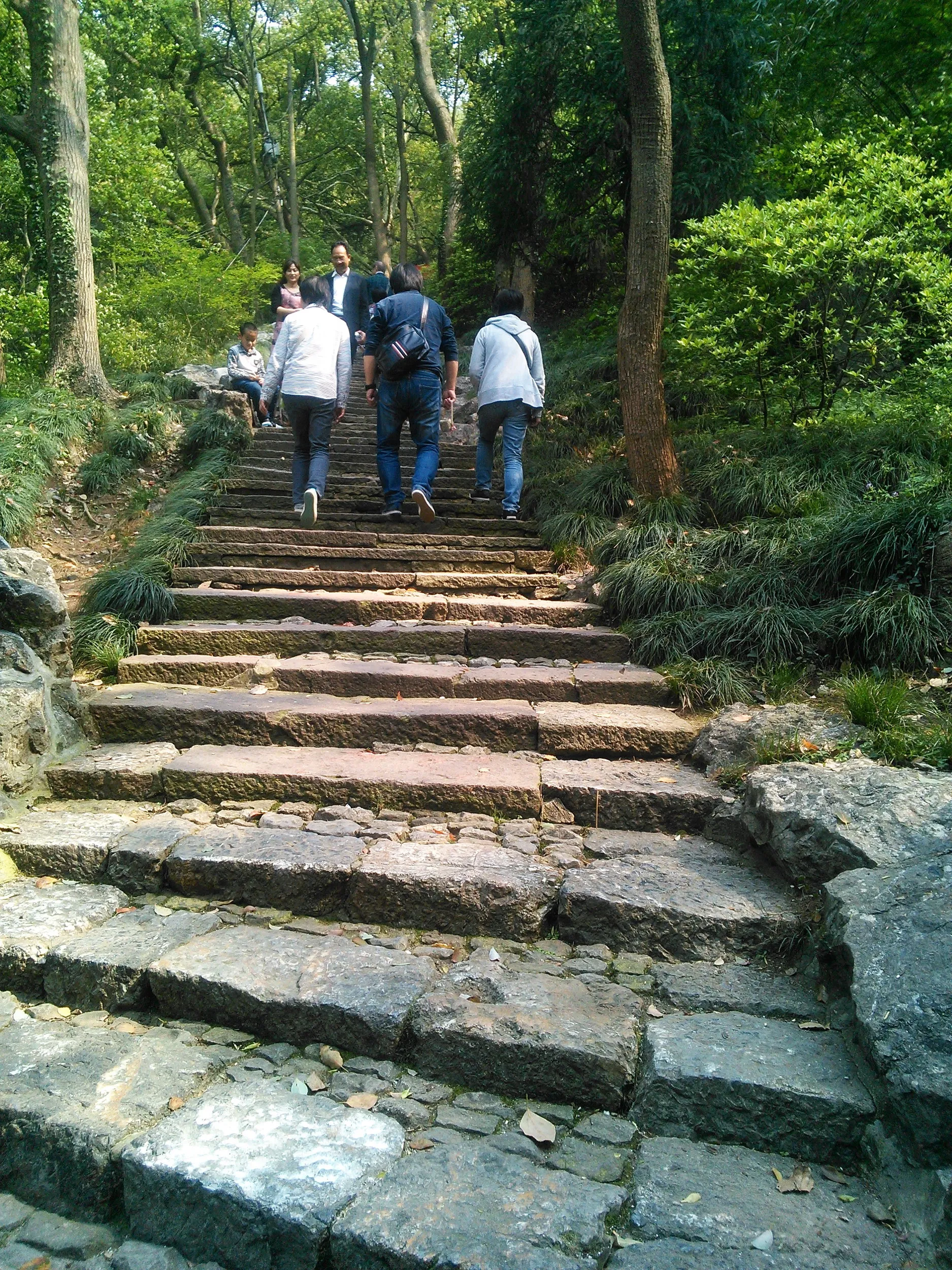 玉皇山へ登る