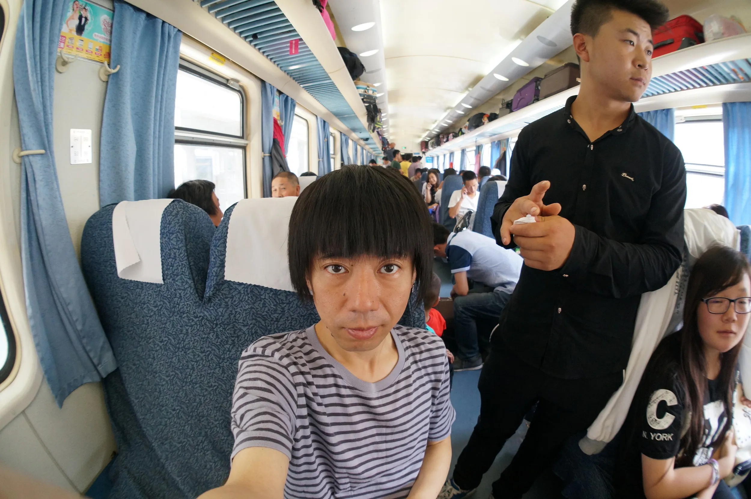 席も確保して記念撮影