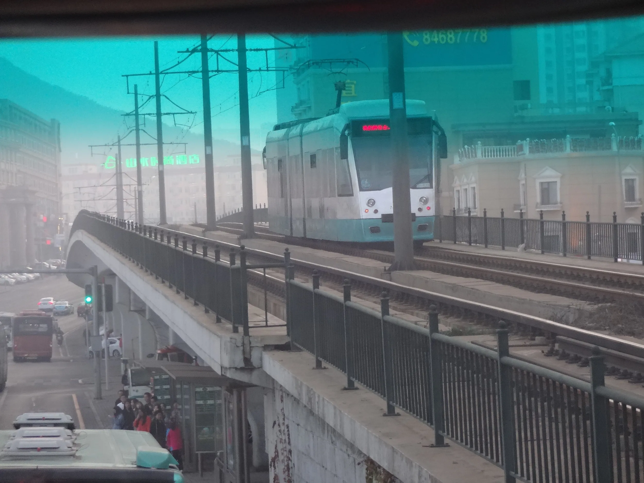 大連のトラム(路面電車)