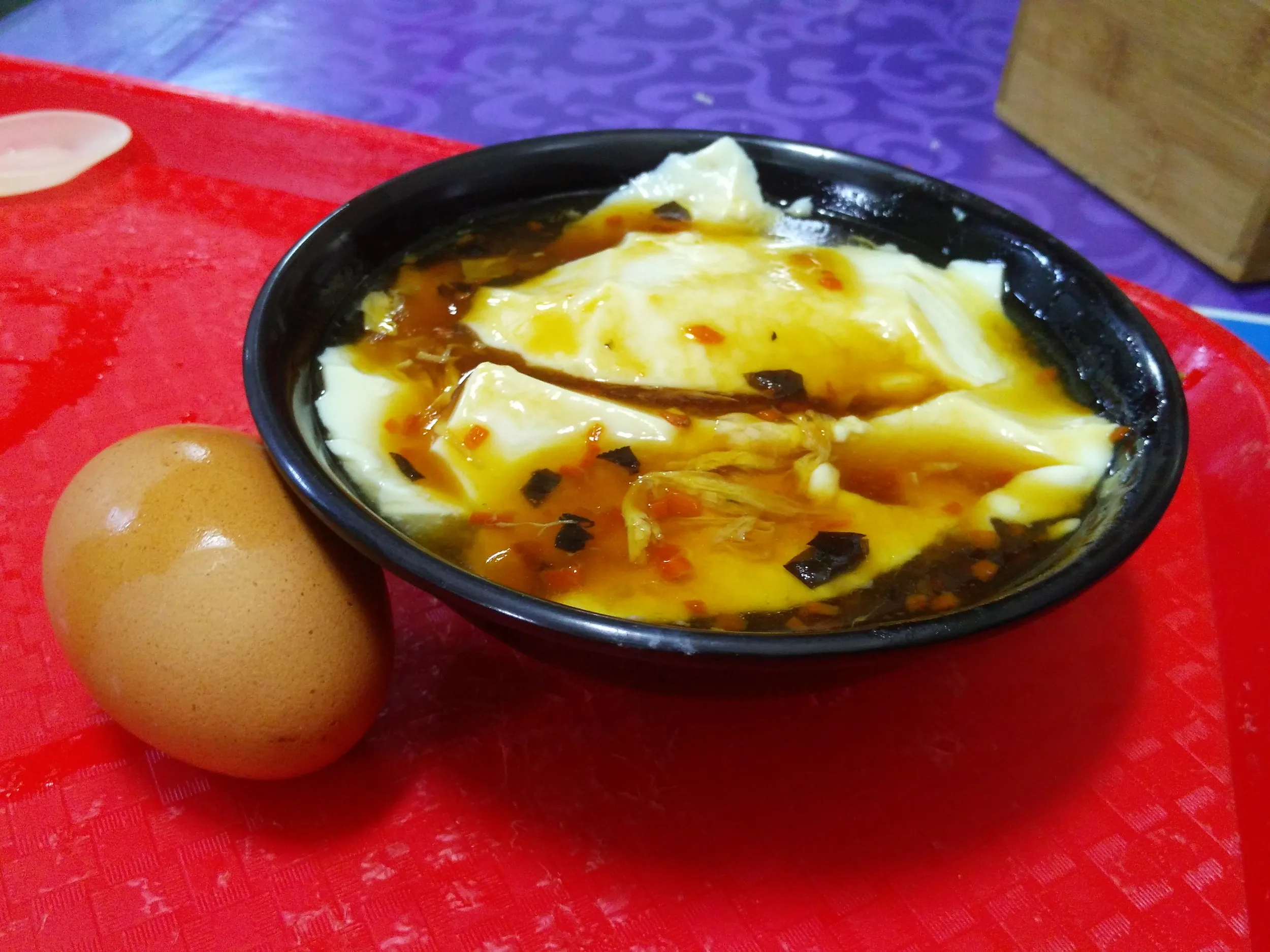 朝食の豆腐脳