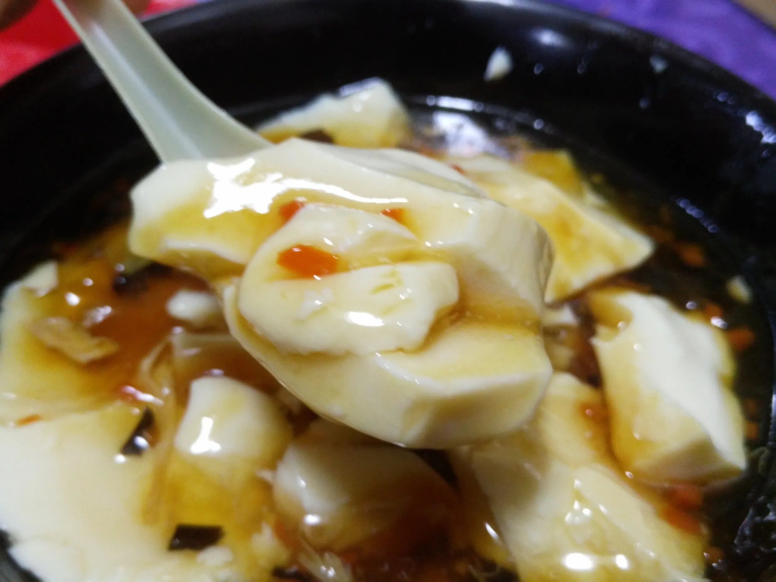 朝食の豆腐脳