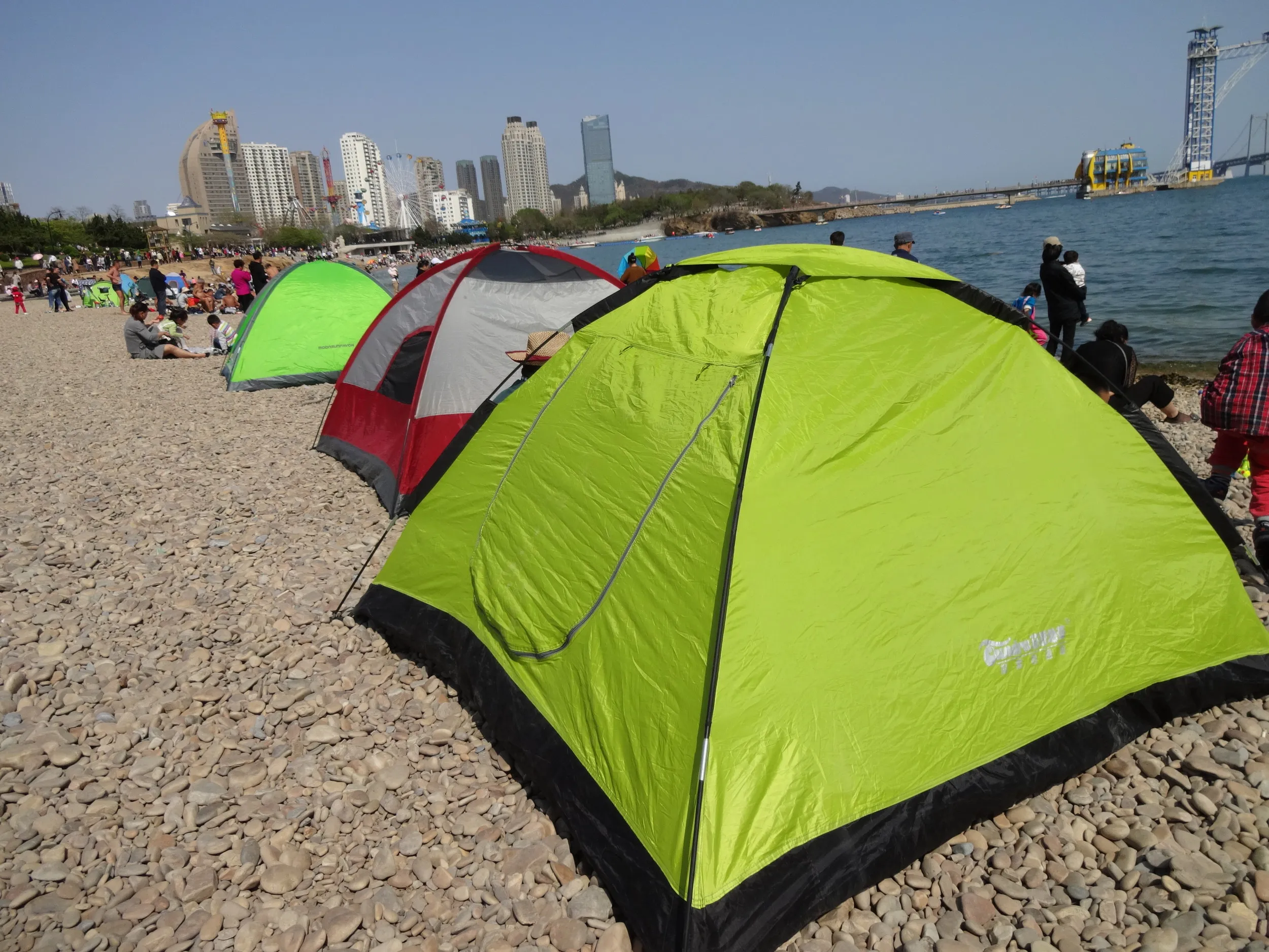 海岸のテント