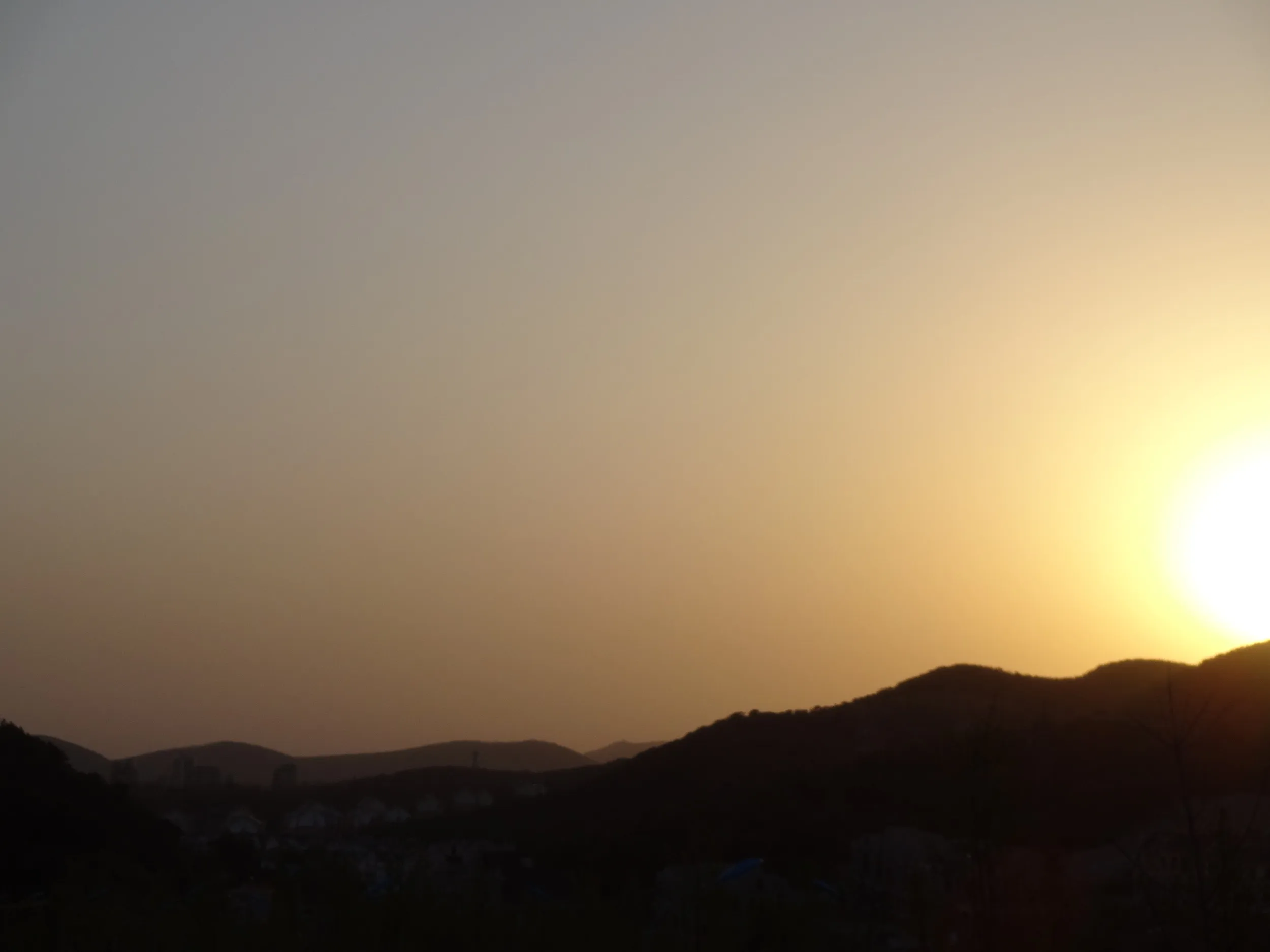 夕焼けの空