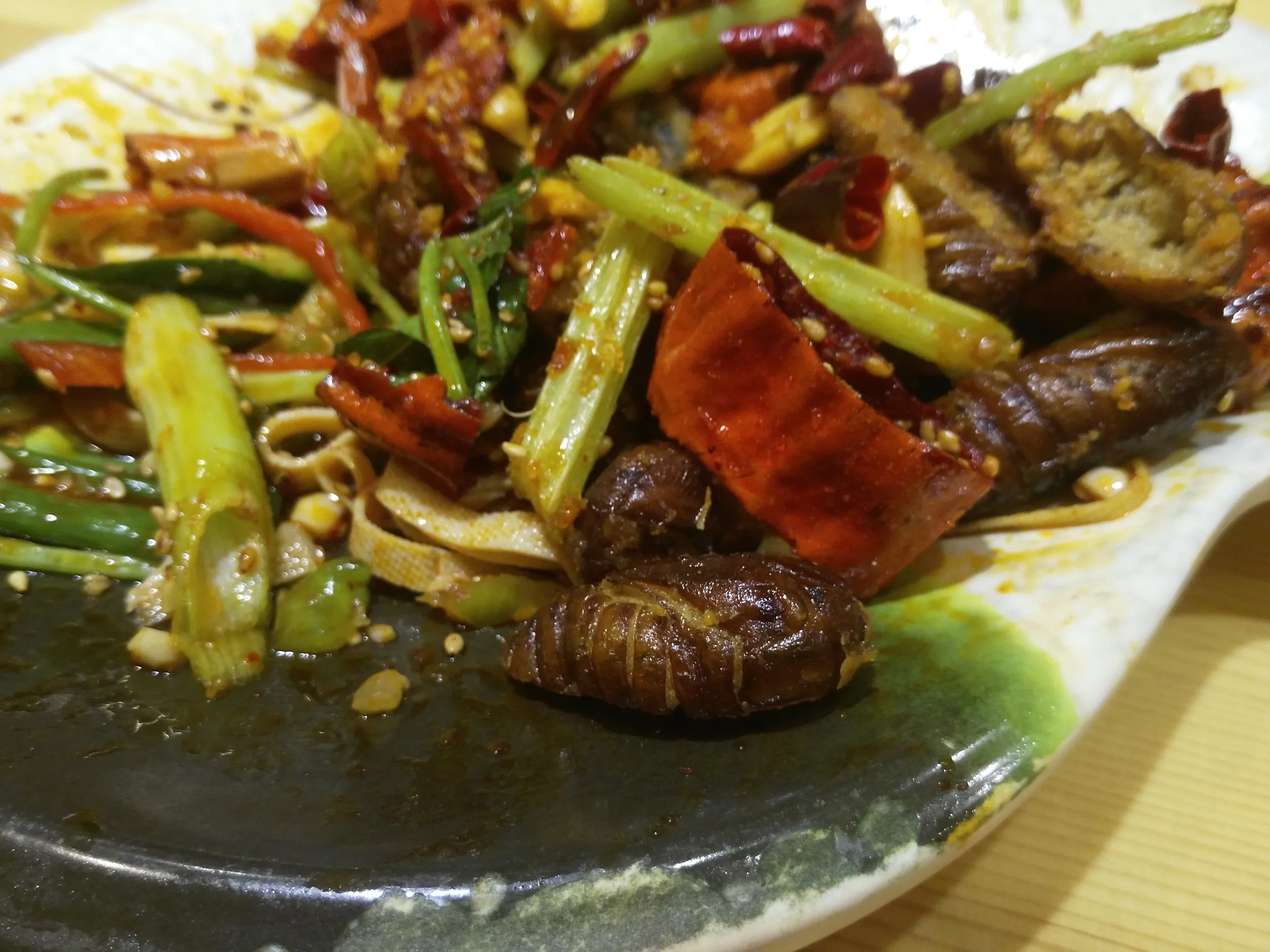 蚕の料理