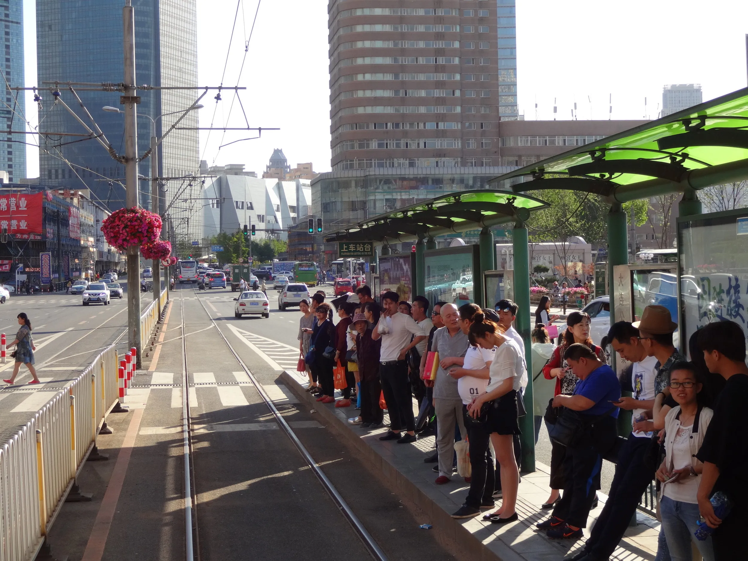 大連駅前