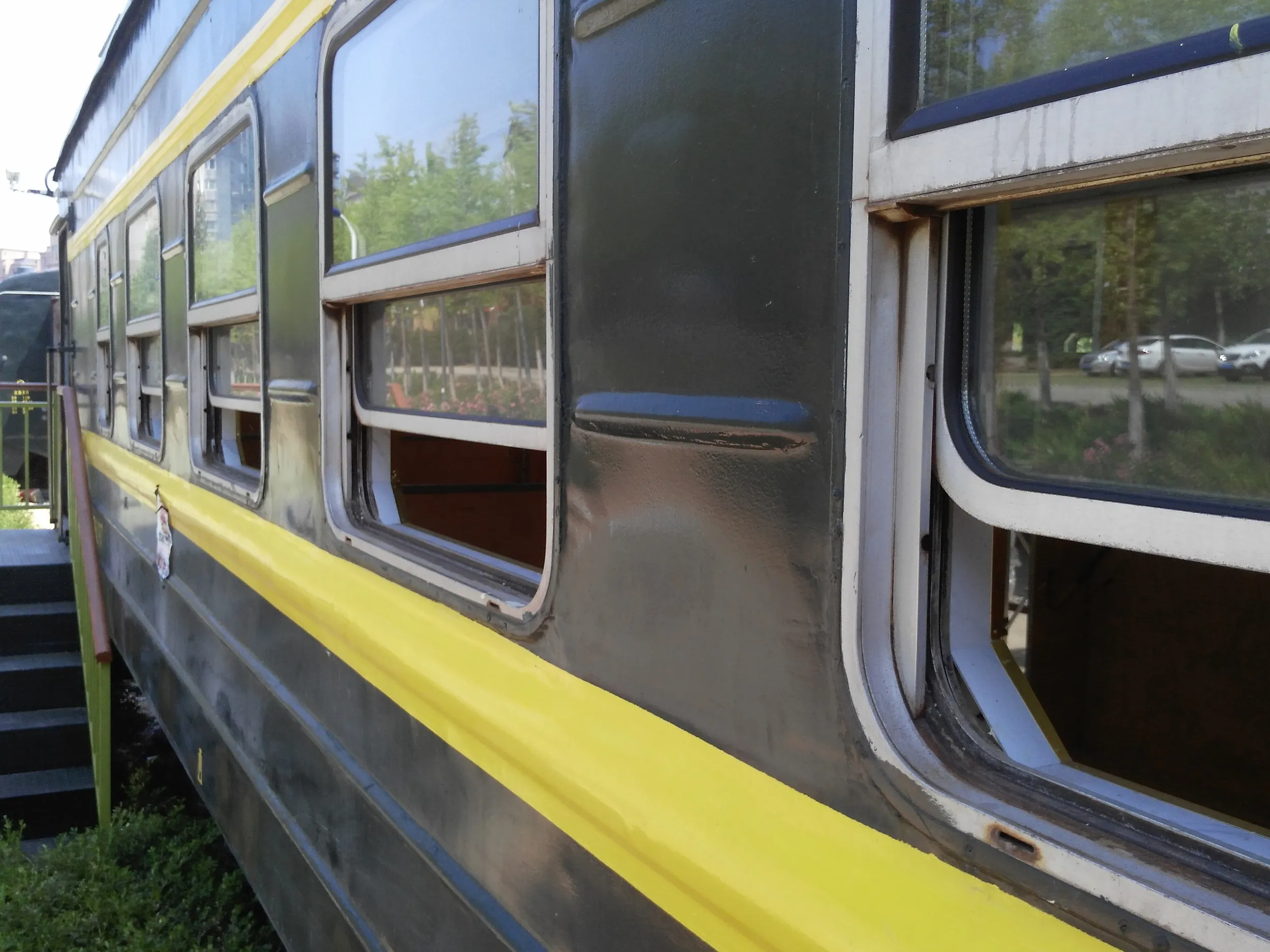 廃棄された列車