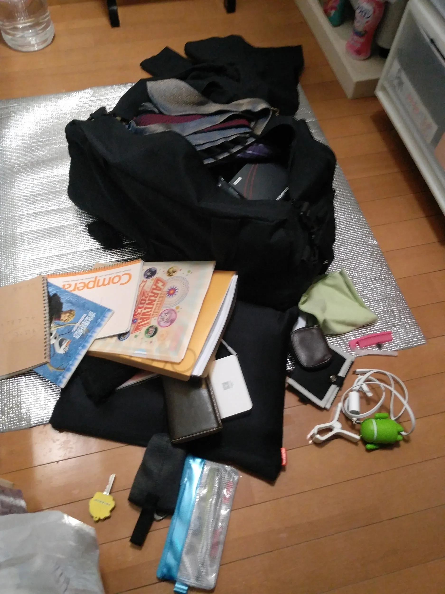 帰宅して洗濯