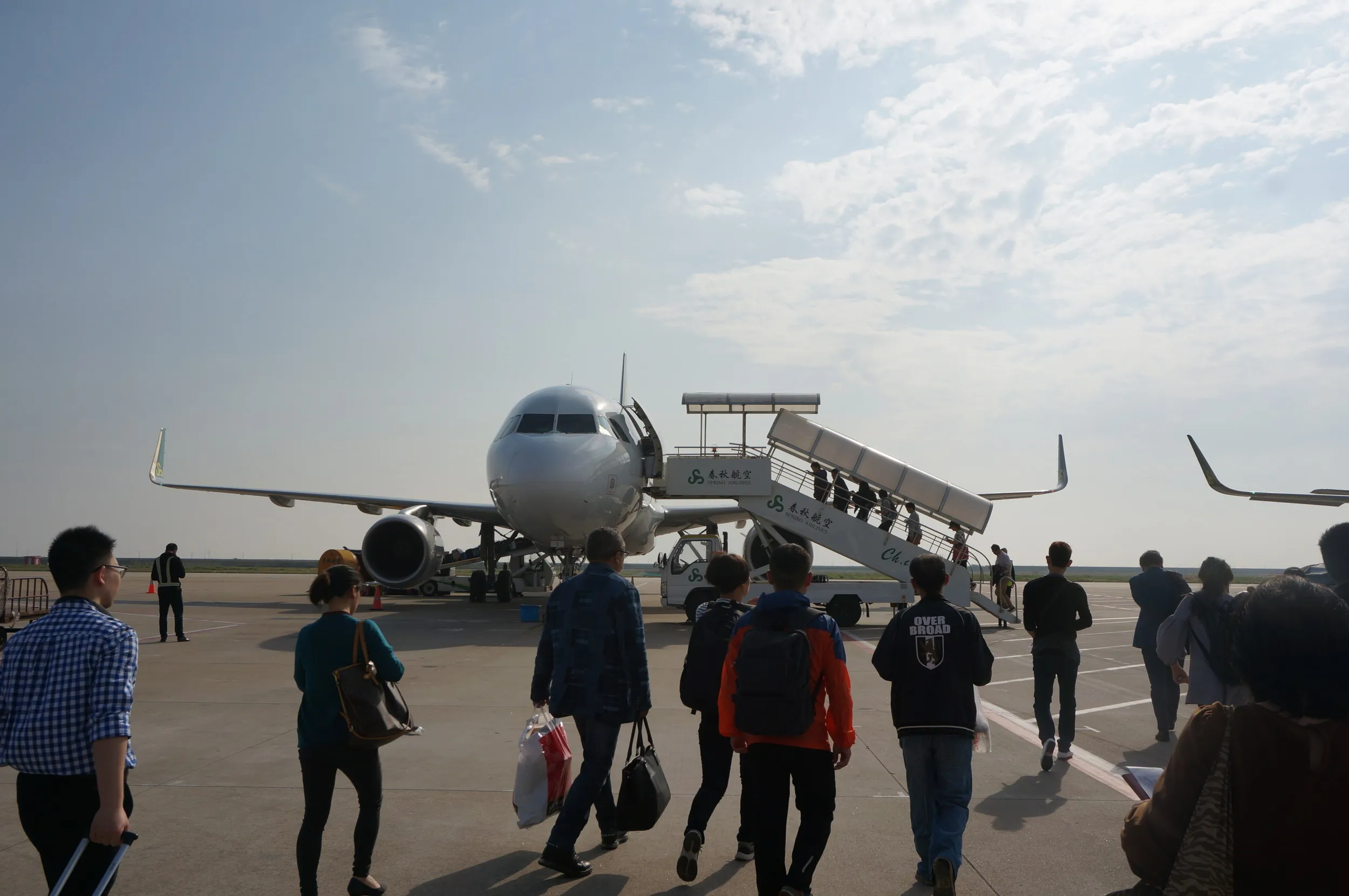 春秋航空に搭乗