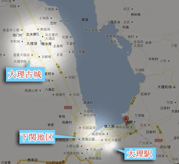 大理の地図