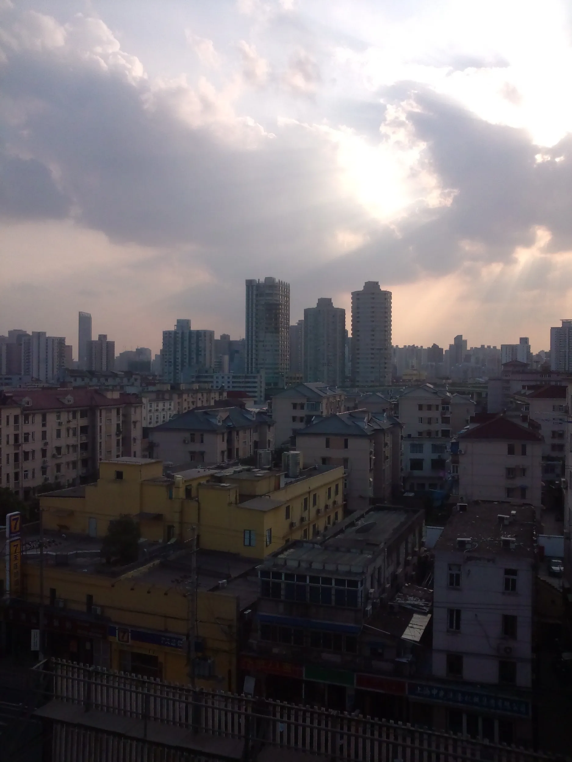 ホテルから見た上海の風景