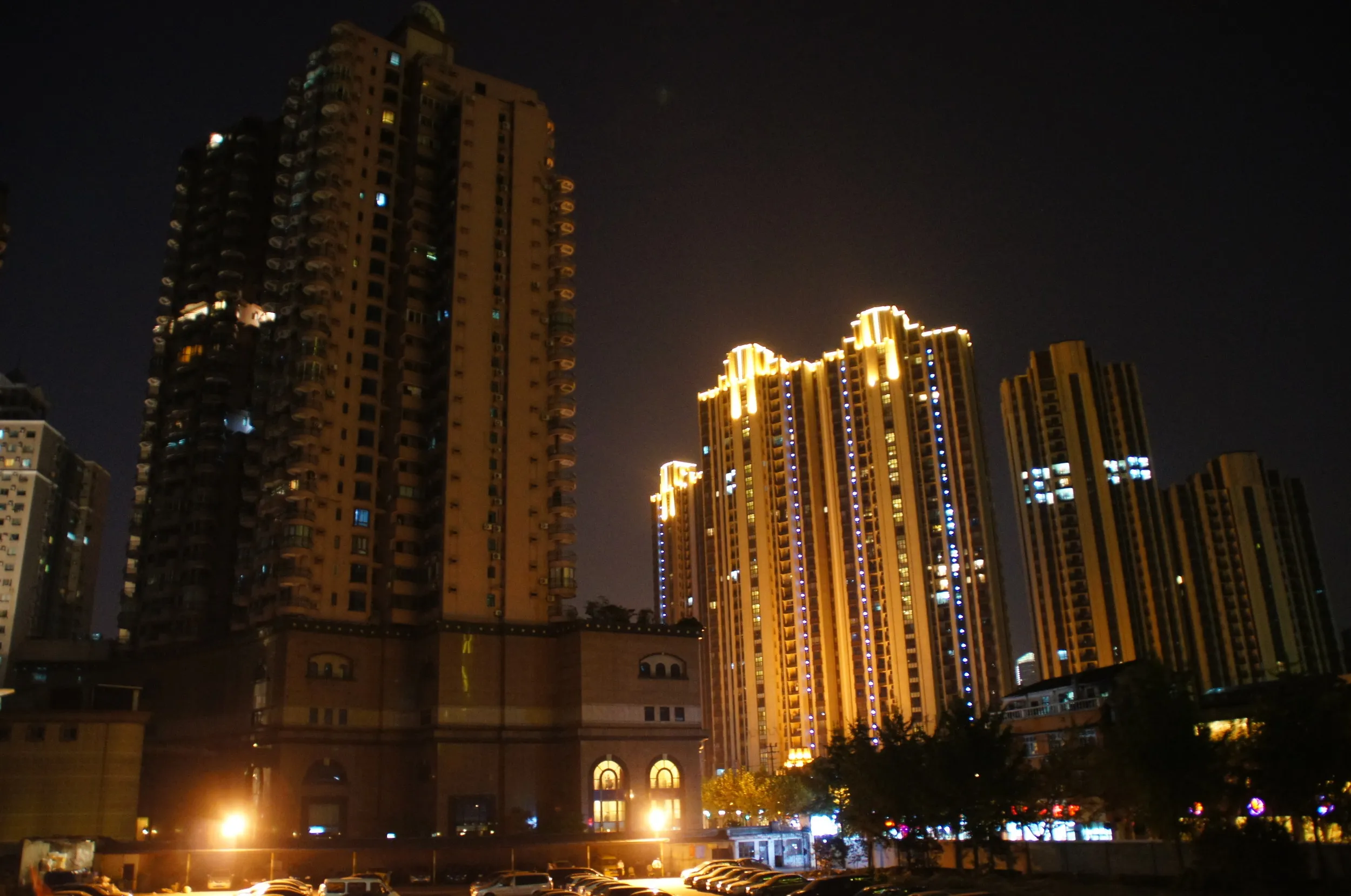 長寿公園付近の夜景