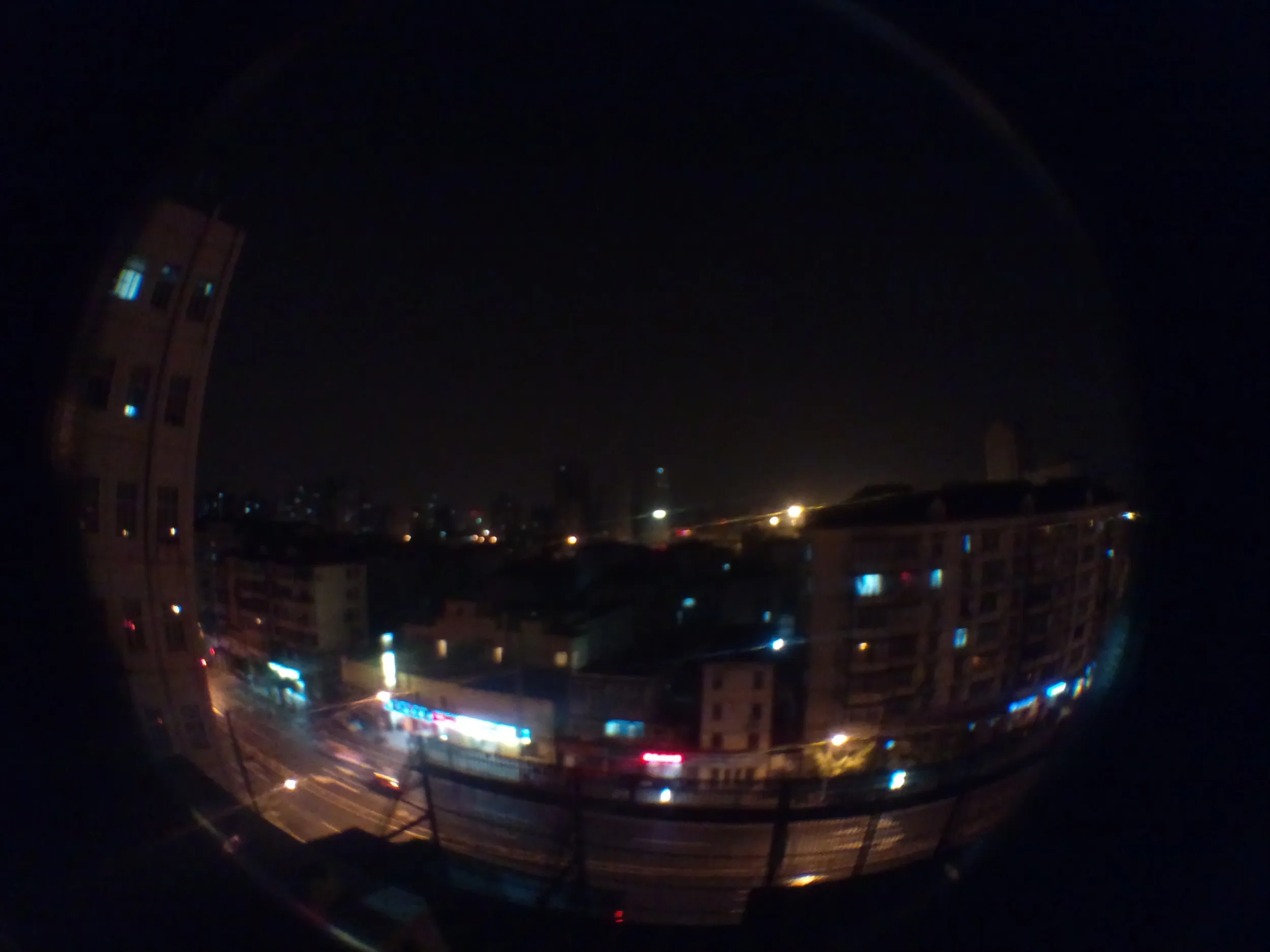 兆源賓館から見た上海の夜景