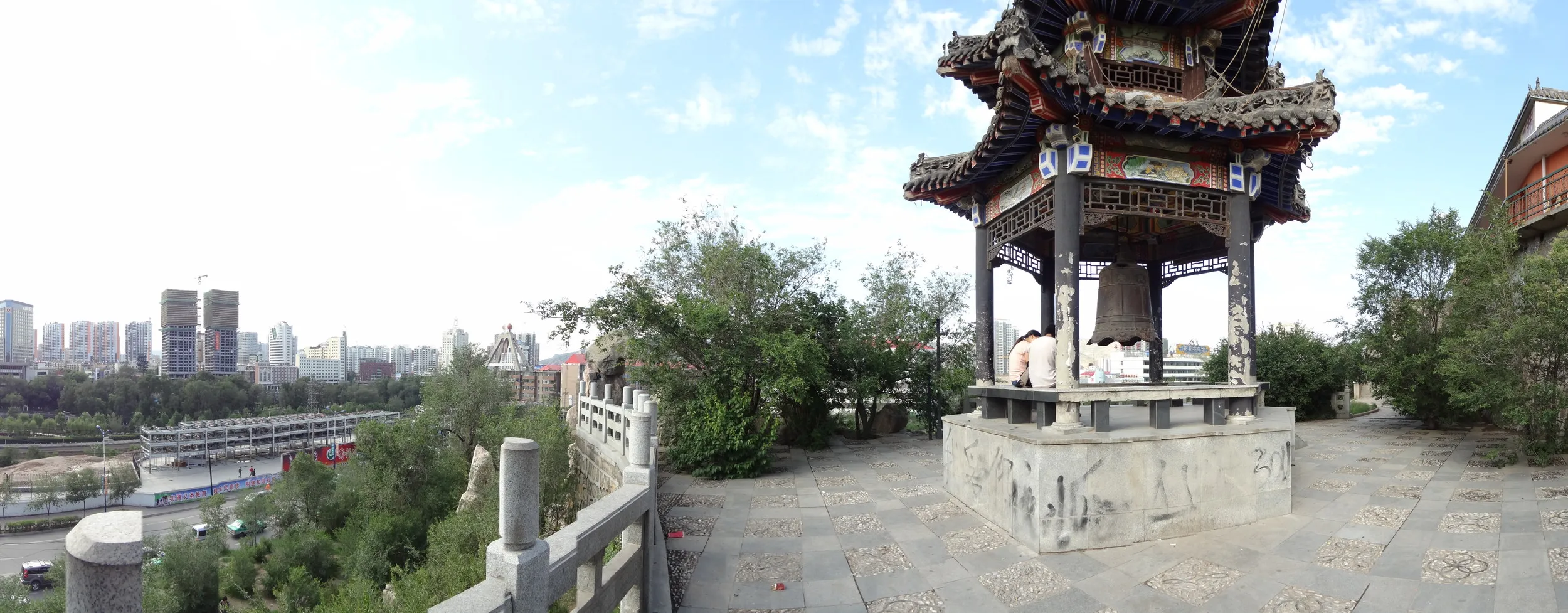 南禅寺の鐘付近 パノラマ撮影