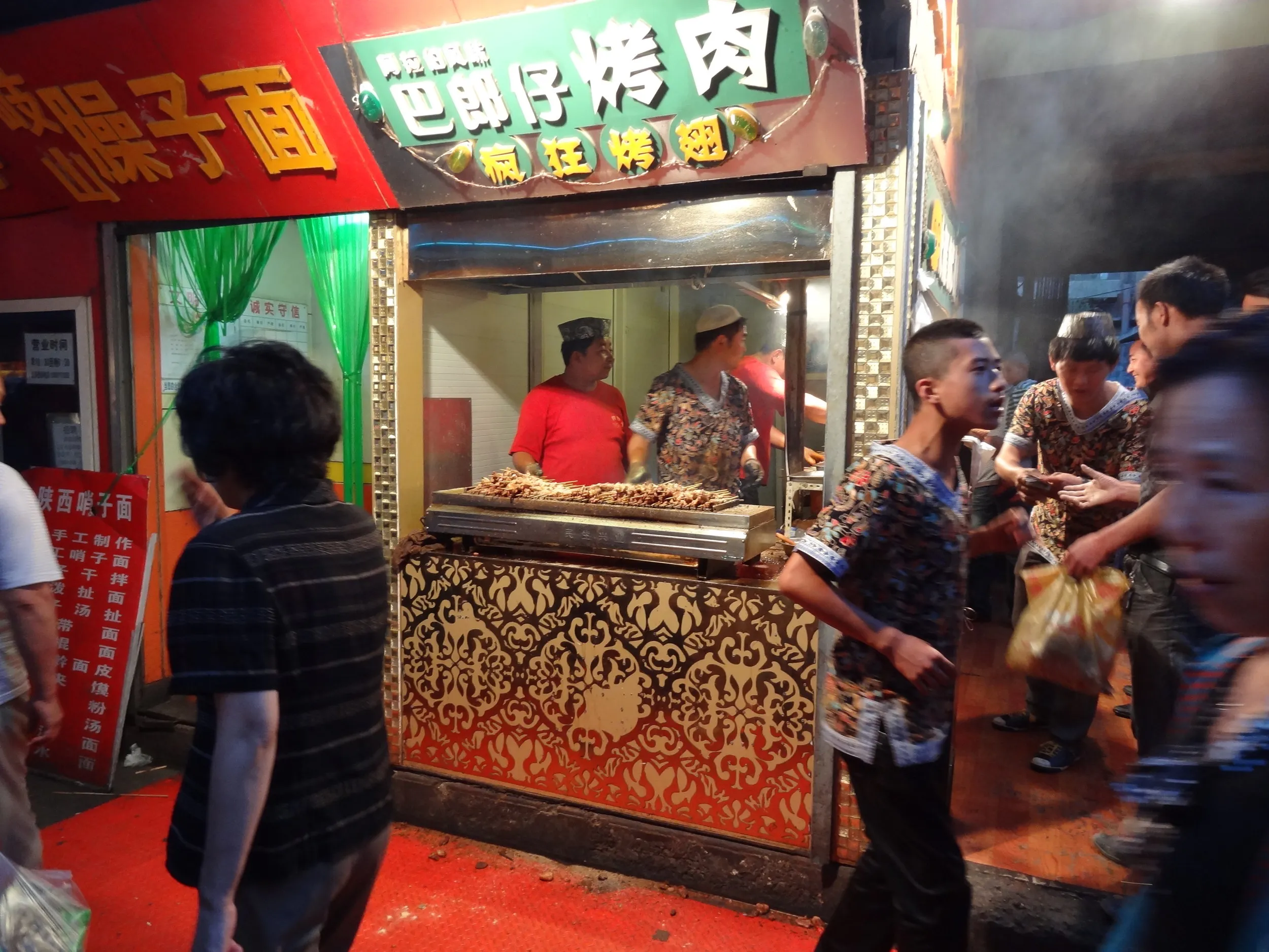 串焼きの屋台