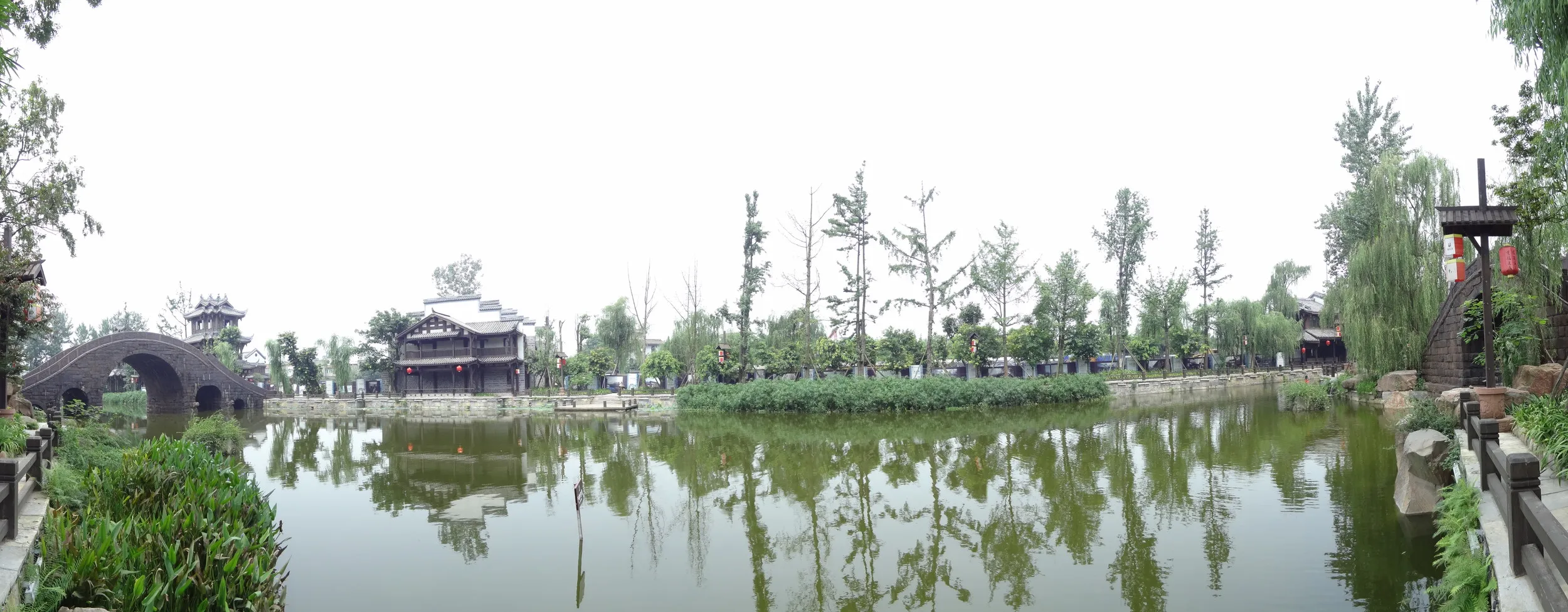 眼鏡橋付近のパノラマ撮影