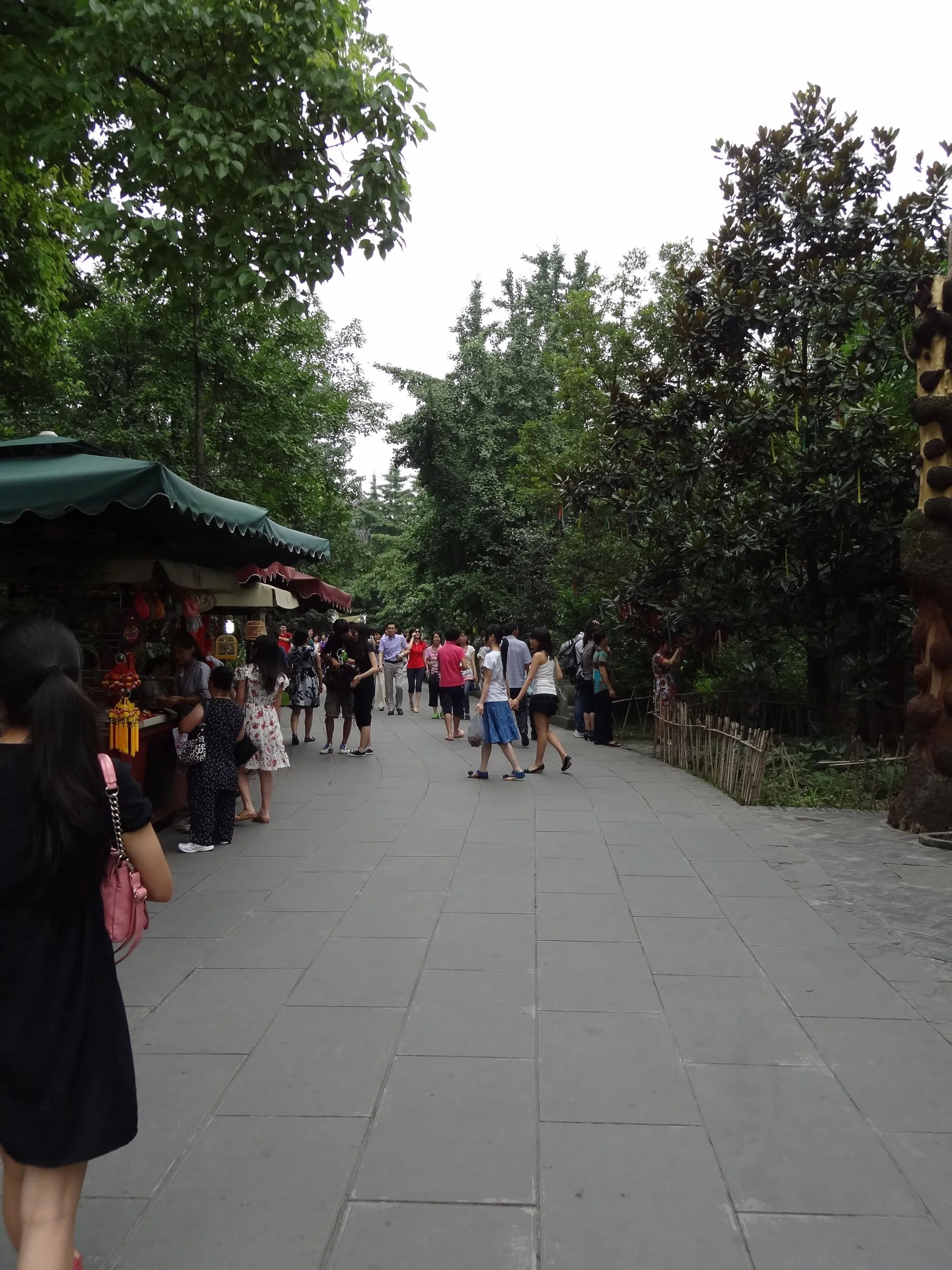露店と風景