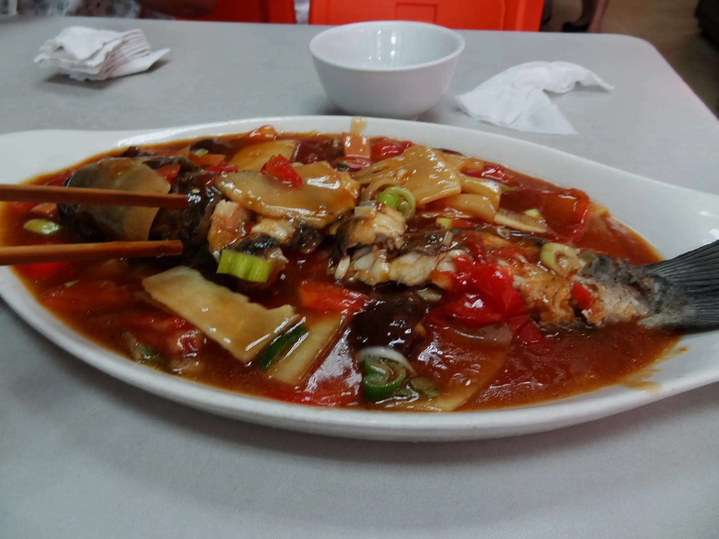 鯉の紅焼料理