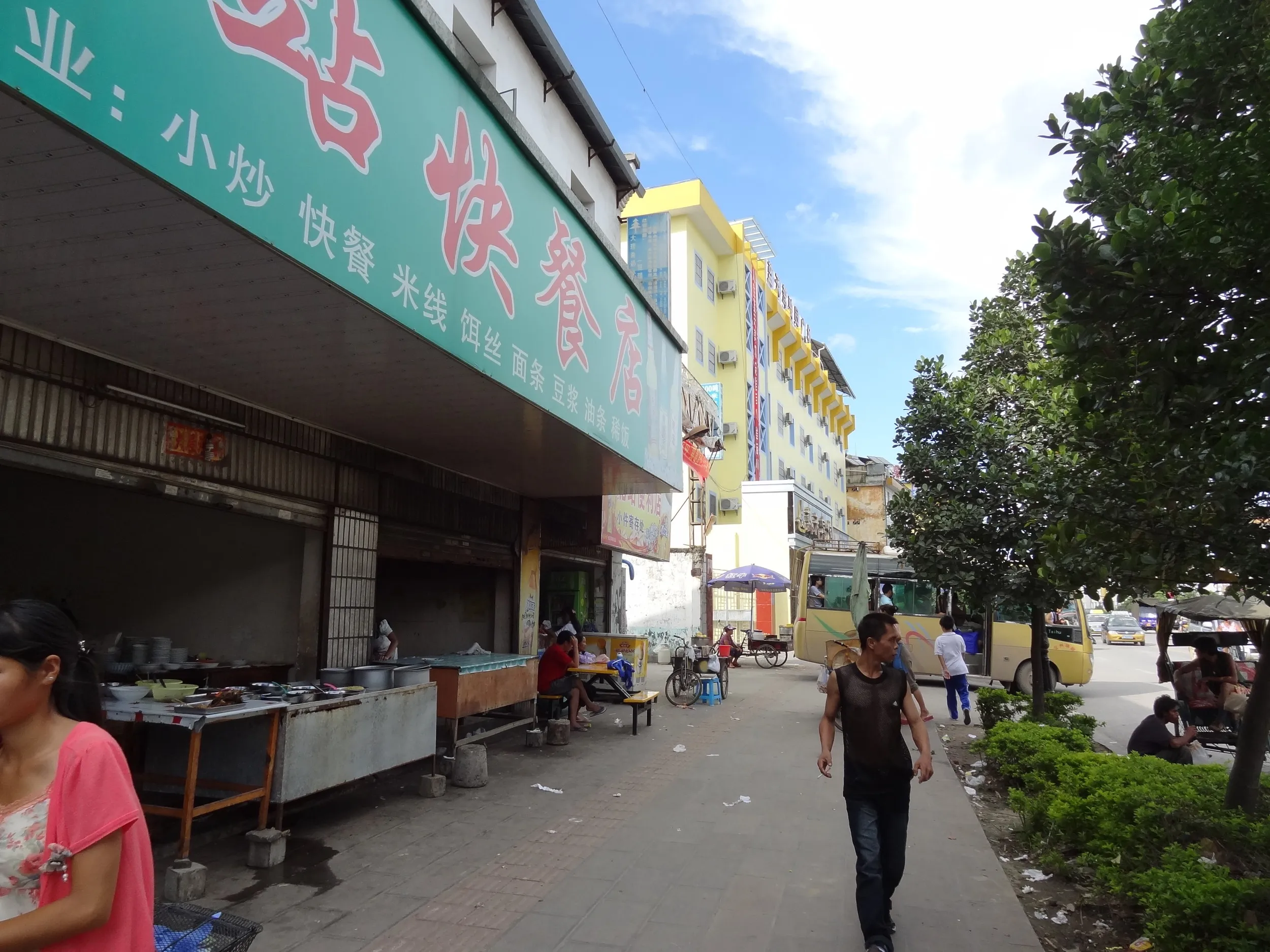 食堂付近の風景