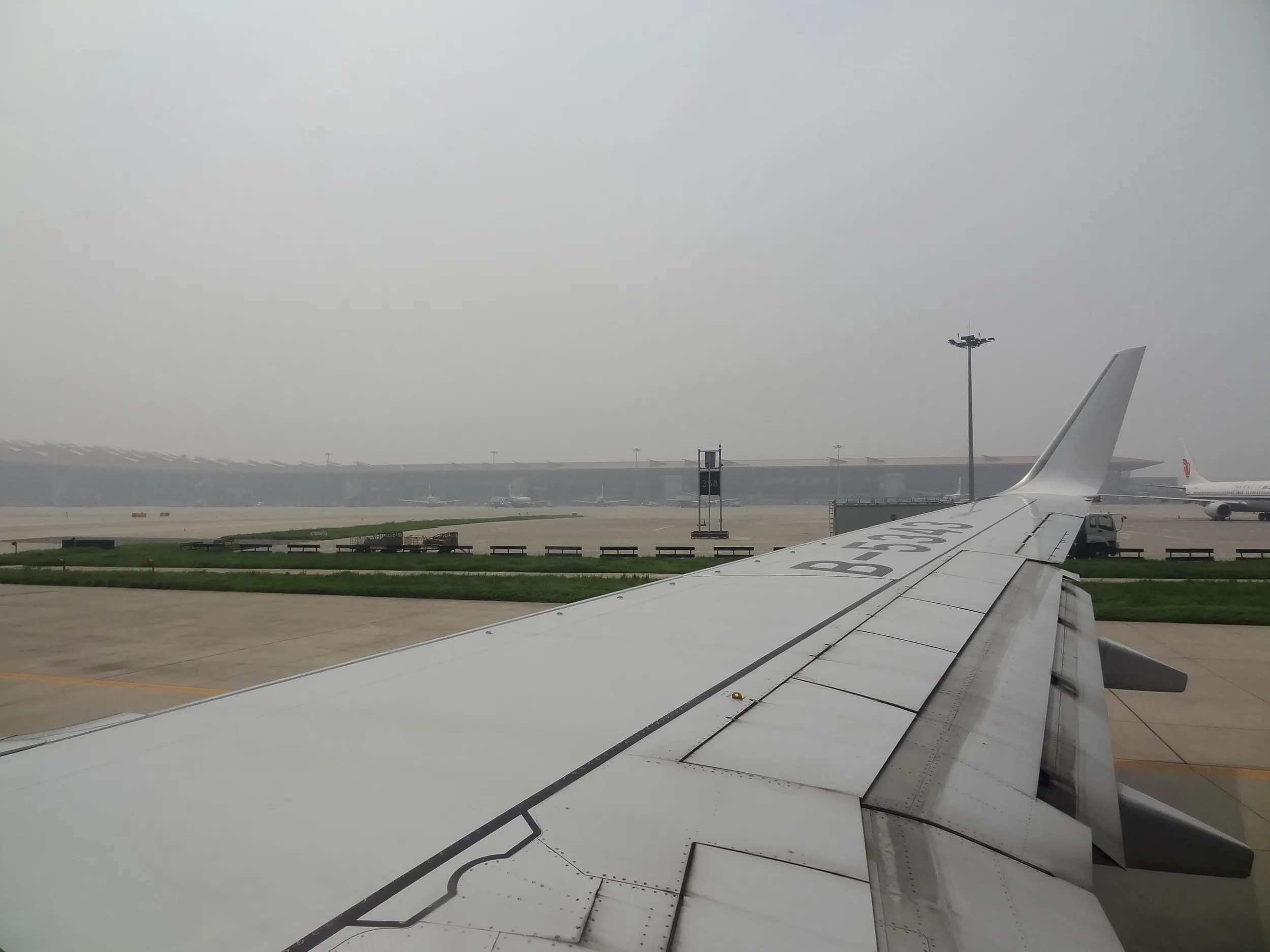 北京首都国際空港から離陸