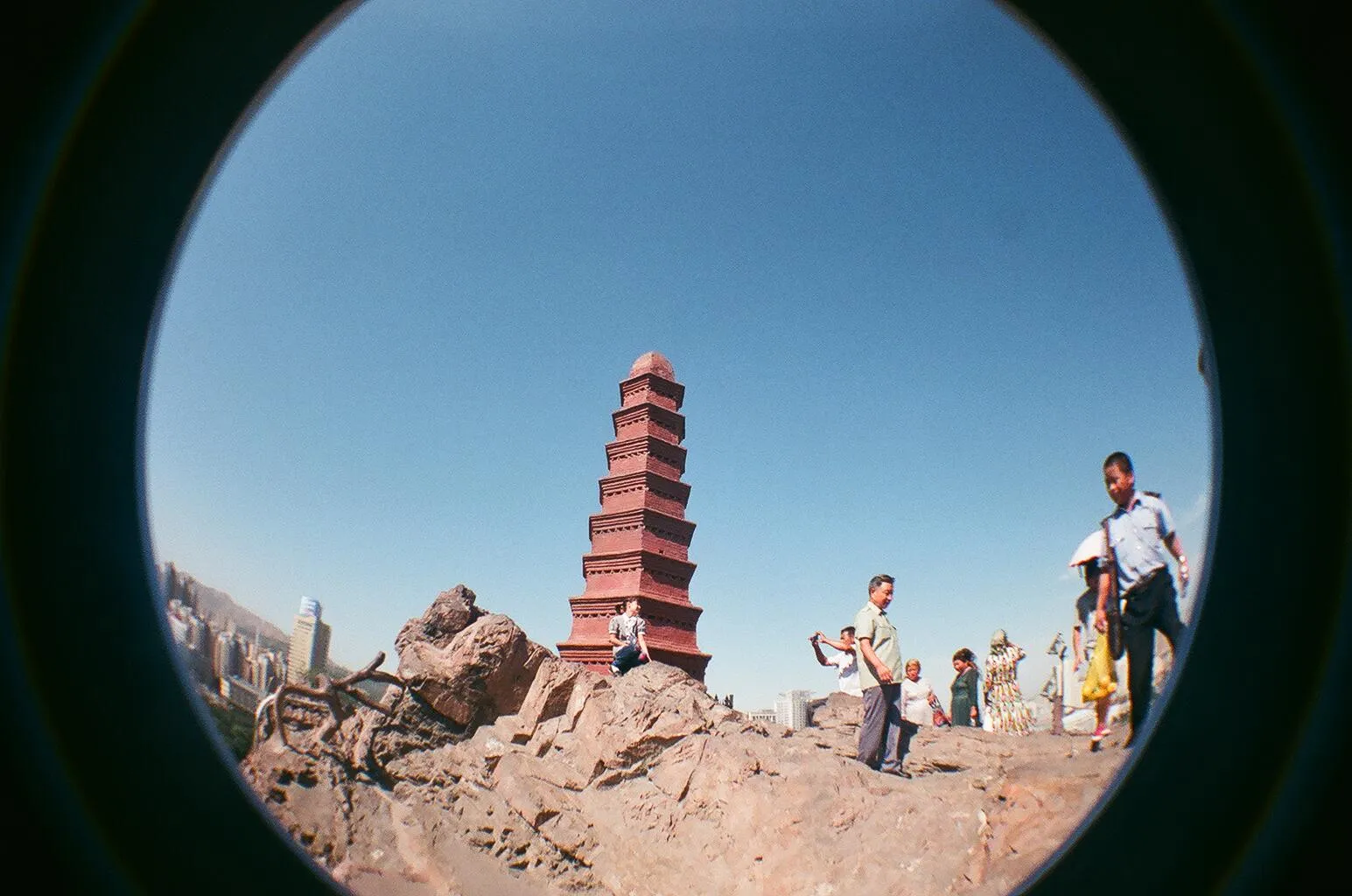 lomoのfisheye2で撮影